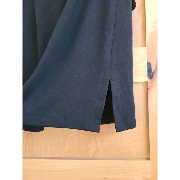 Black 100% Wool Vest Gold Buttons MEDIUM Minimalist Quiet Luxury Old Money M - Picture 5 of 9